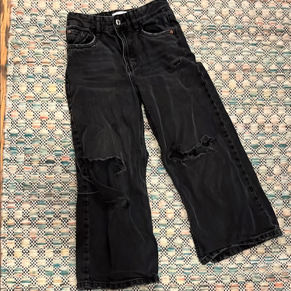 Stylish Black Distressed kids Jeans